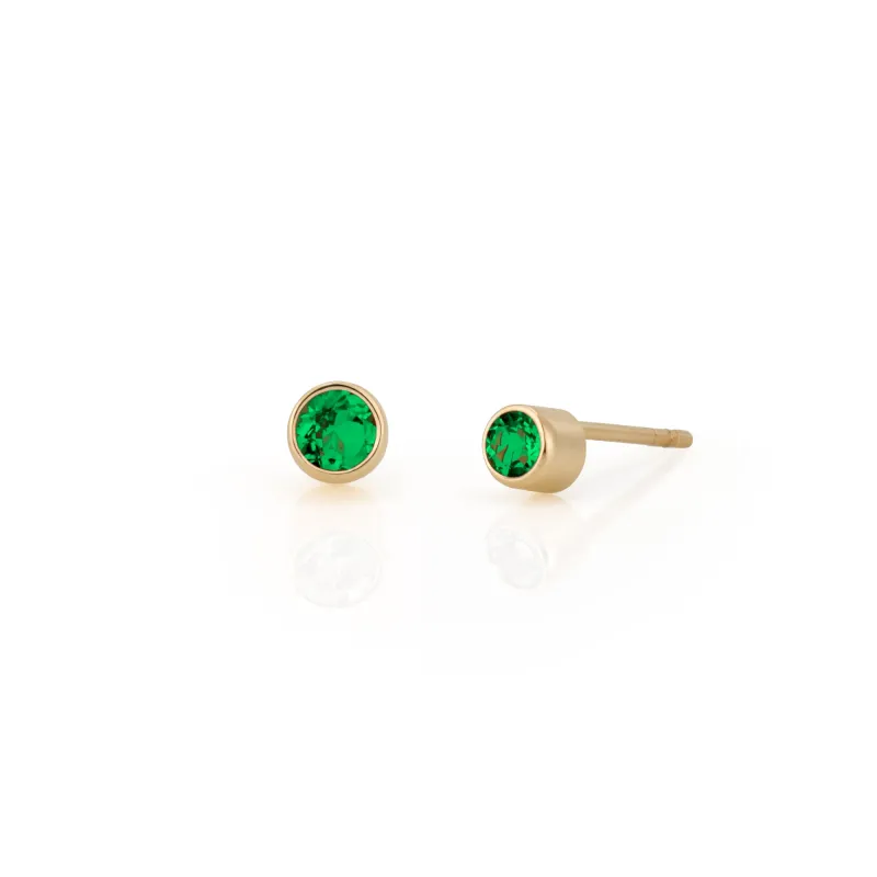 SLDA BIRTHSTONE STUD EARRING (PAIR) sold by SARAH CHLOE