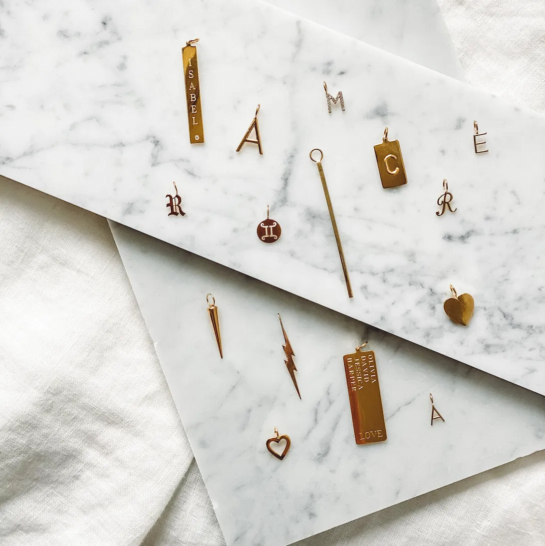 AMELIA GOTHIC INITIAL NECKLACE sold by SARAH CHLOE product image thumbnail 4