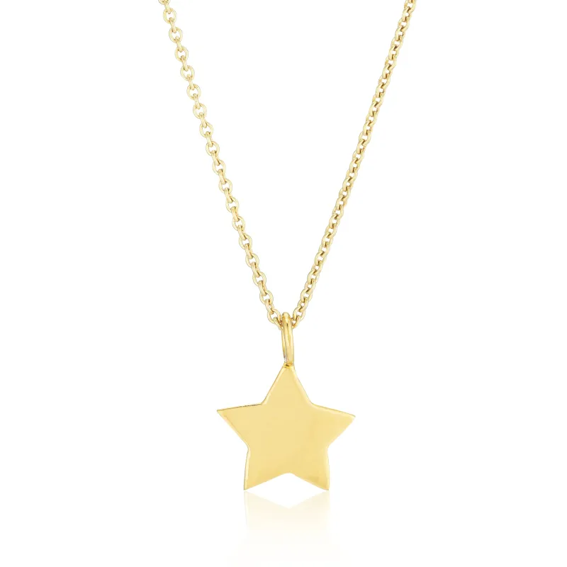 CHARMING-LENA SOLID STAR PENDANT sold by SARAH CHLOE
