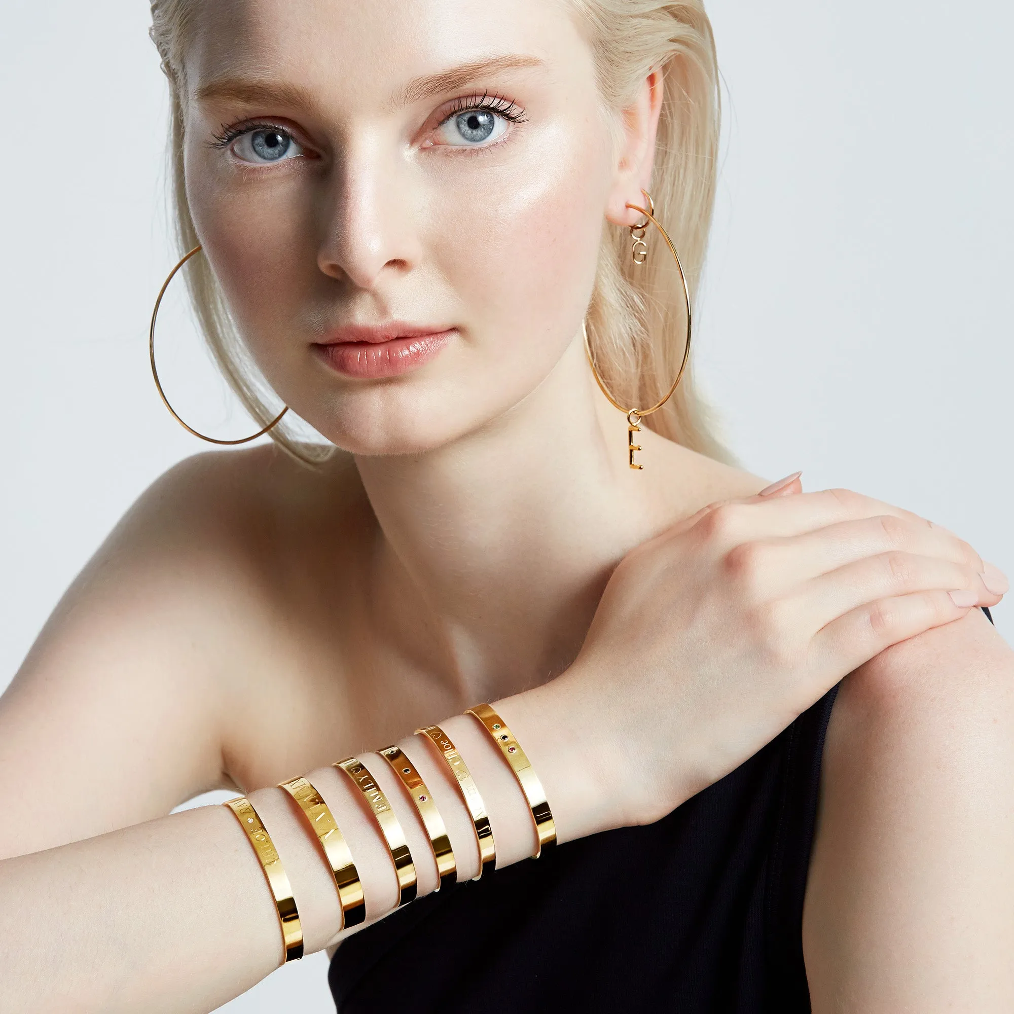 INFINITY HOOP EARRINGS sold by SARAH CHLOE product image thumbnail 3