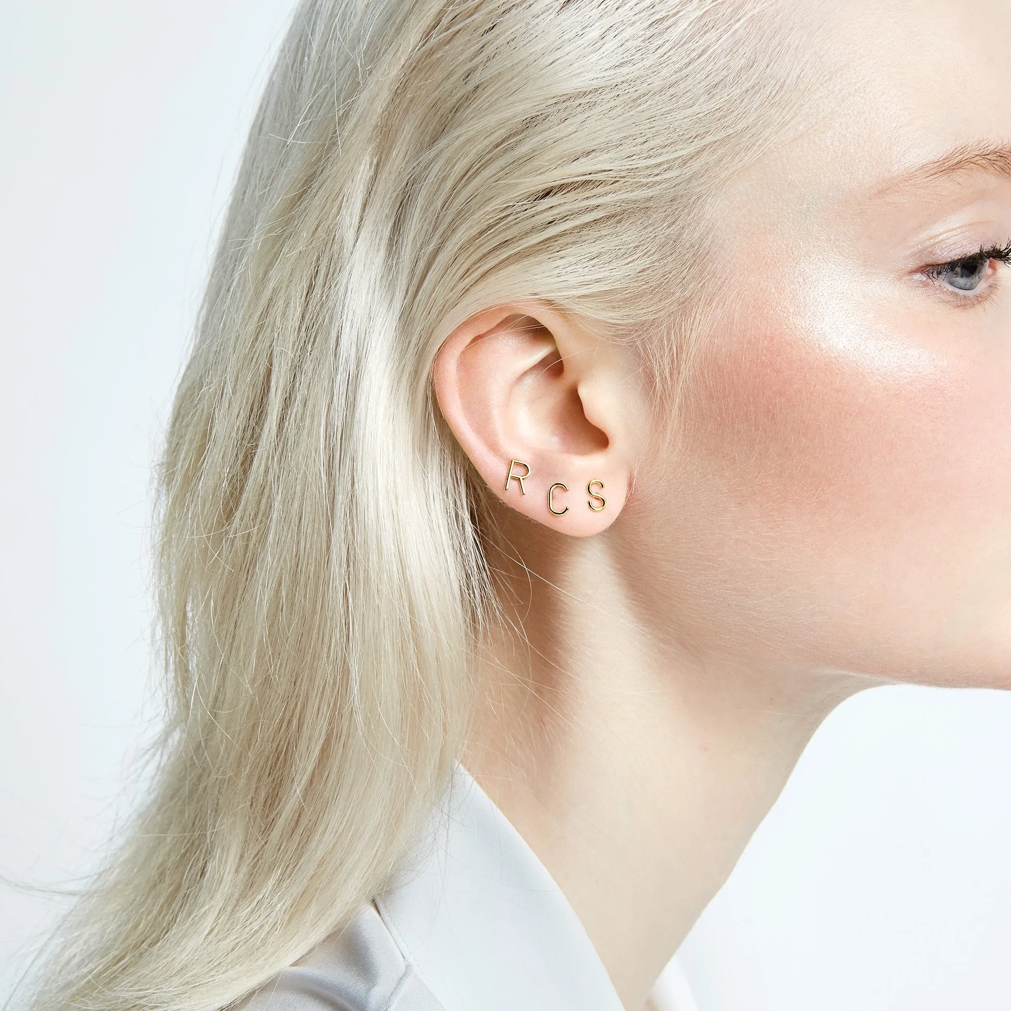 AMELIA INITIAL STUD SINGLES sold by SARAH CHLOE product image thumbnail 3