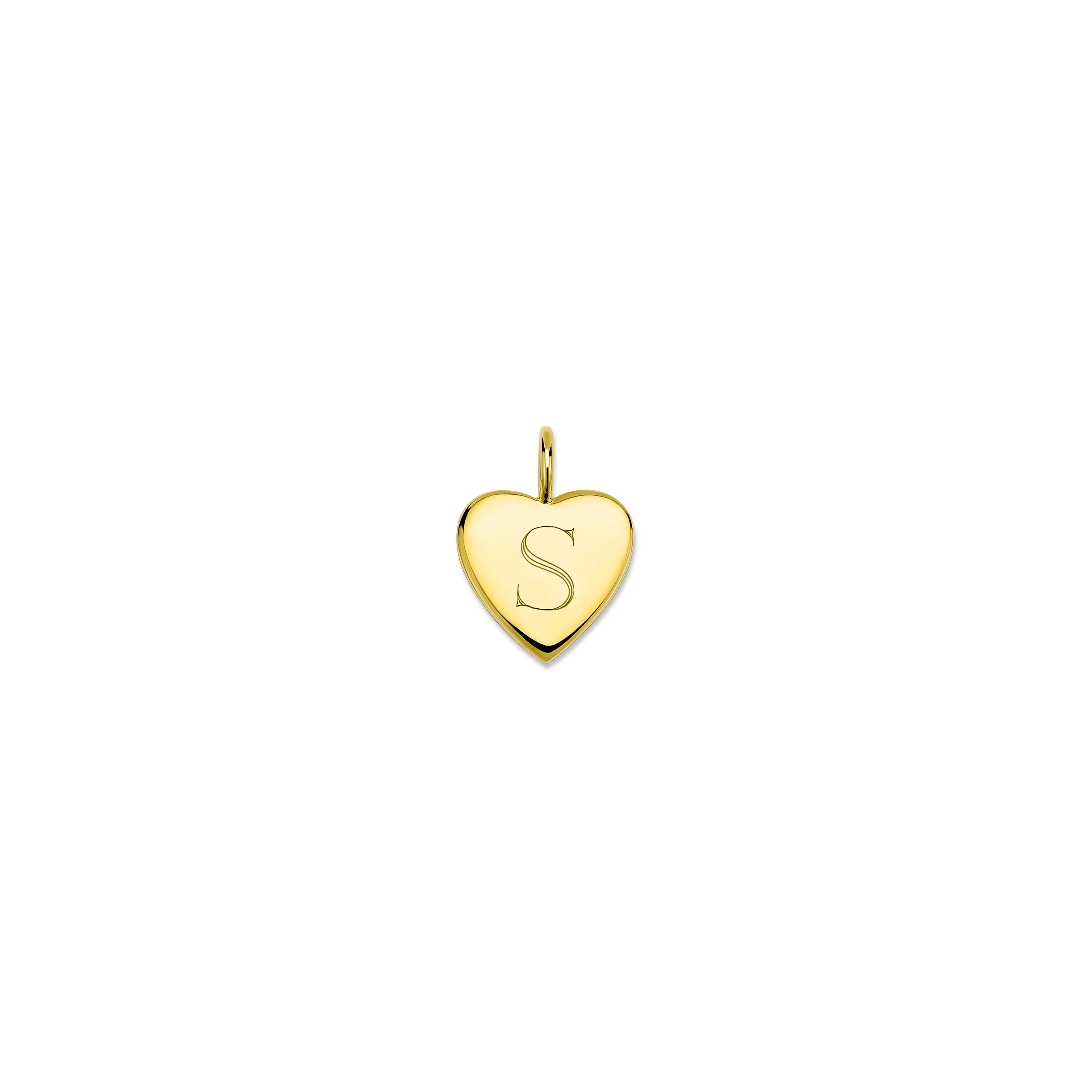 LILY ENGRAVED HEART CHARM-LOOSE sold by SARAH CHLOE
