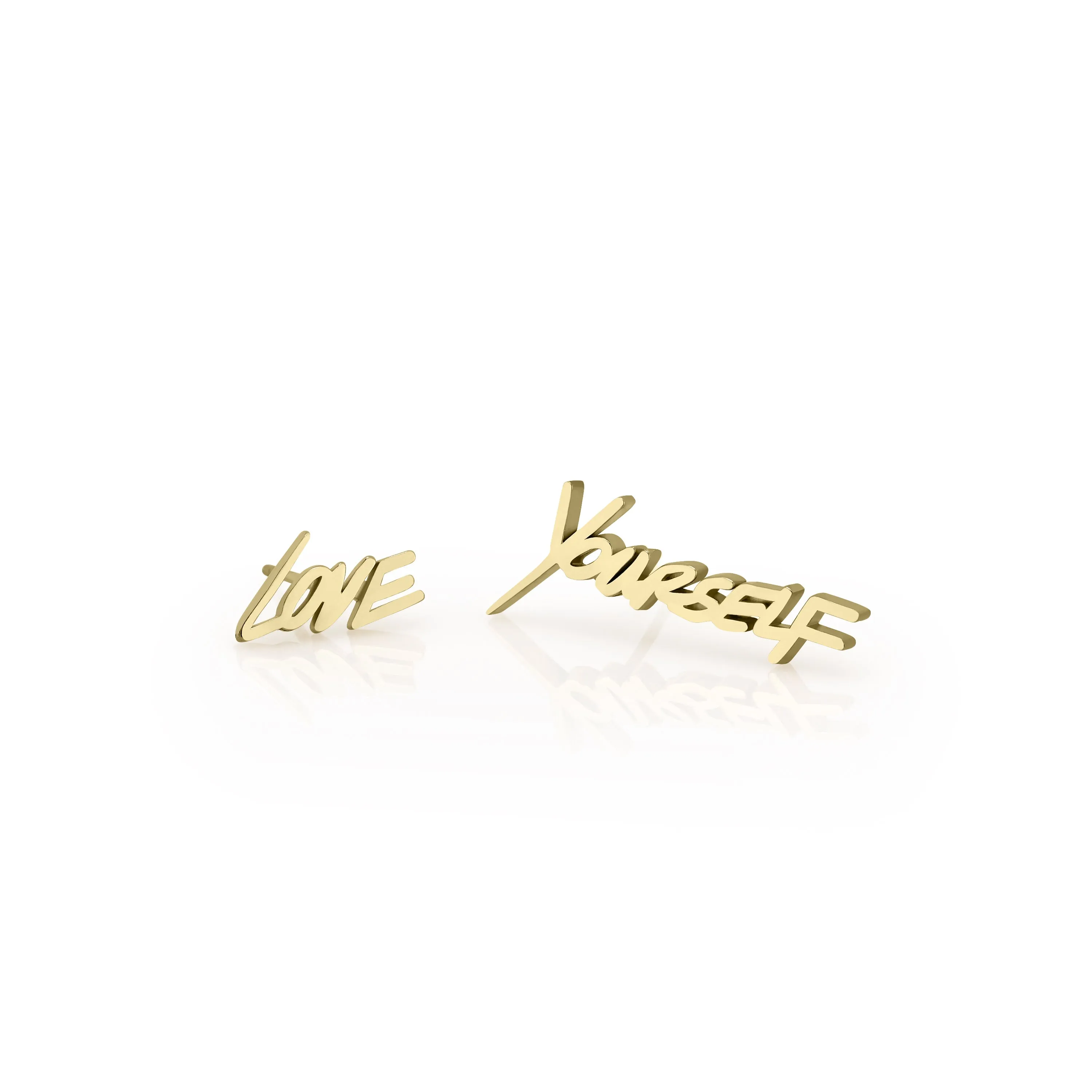 MRSxSC LOVEYOURSELF STUD EARRINGS sold by SARAH CHLOE