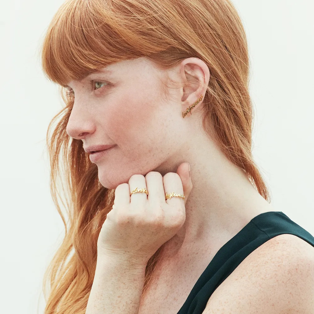 LOVEYOURSELF EAR CLIMBER sold by SARAH CHLOE product image thumbnail 4