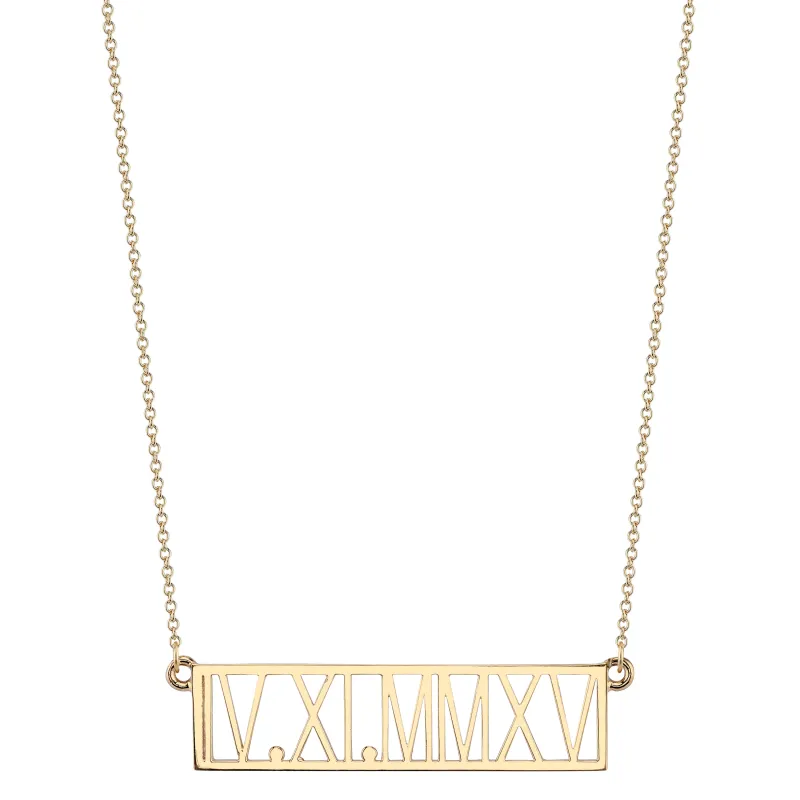 ROMAN NUMERAL NECKLACE sold by SARAH CHLOE