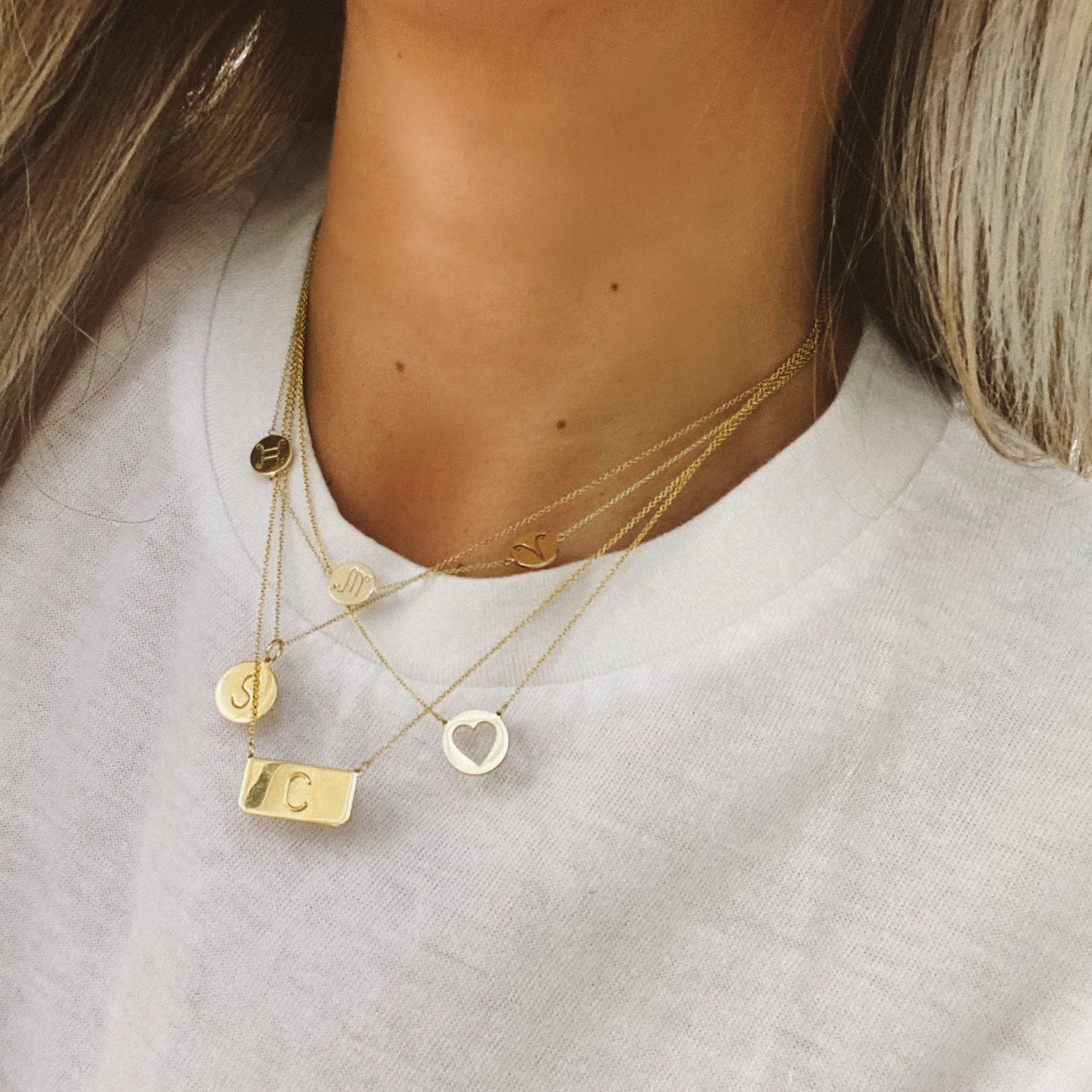 CARA MULTI CHARM NECKLACE sold by SARAH CHLOE product image thumbnail 4