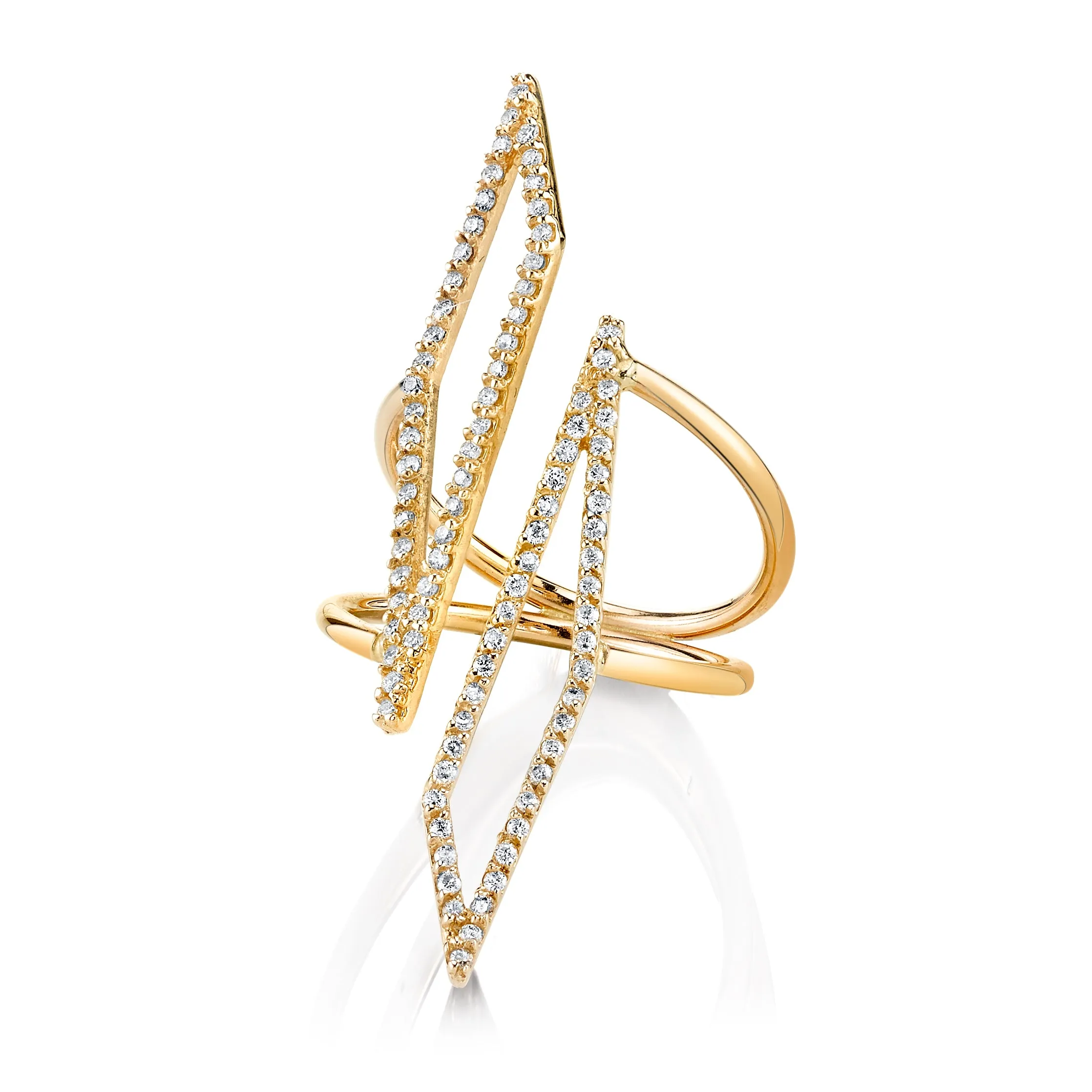 SHARDS v.01 DIAMOND MIRROR RING sold by SARAH CHLOE