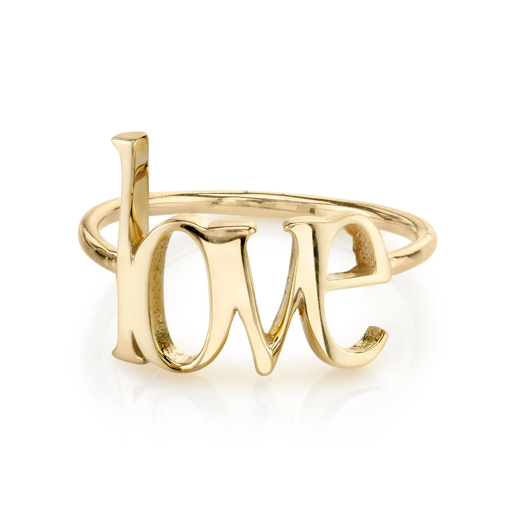 AVA BLOCK JUMBO LOVE RING sold by SARAH CHLOE