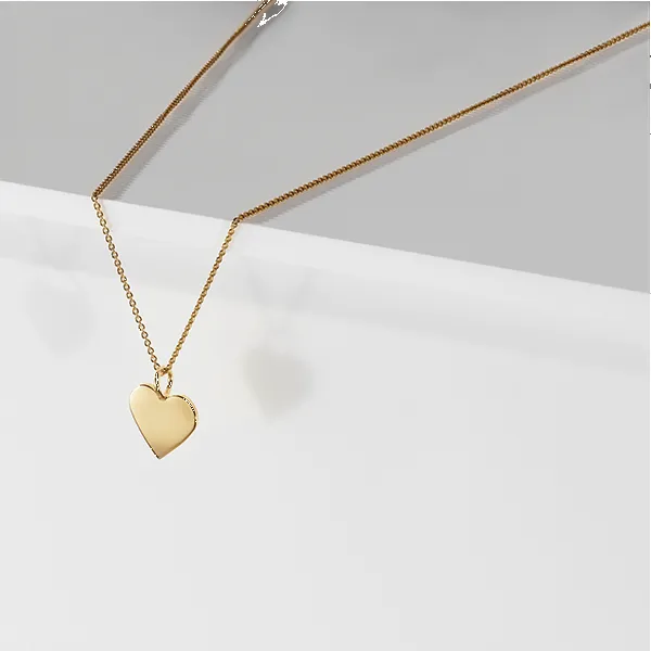 CHARMING- LILY SOLID HEART PENDANT sold by SARAH CHLOE product image thumbnail 2