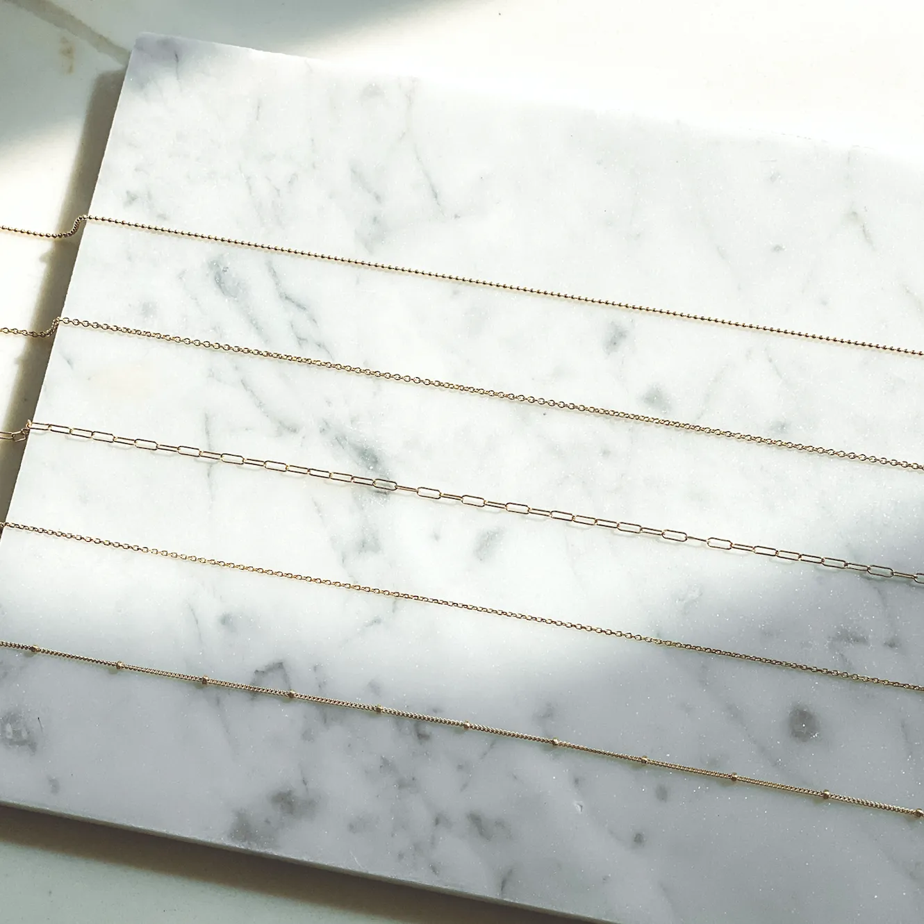 CHAINS: CABLE CHAIN-14KT GOLD sold by SARAH CHLOE product image thumbnail 2