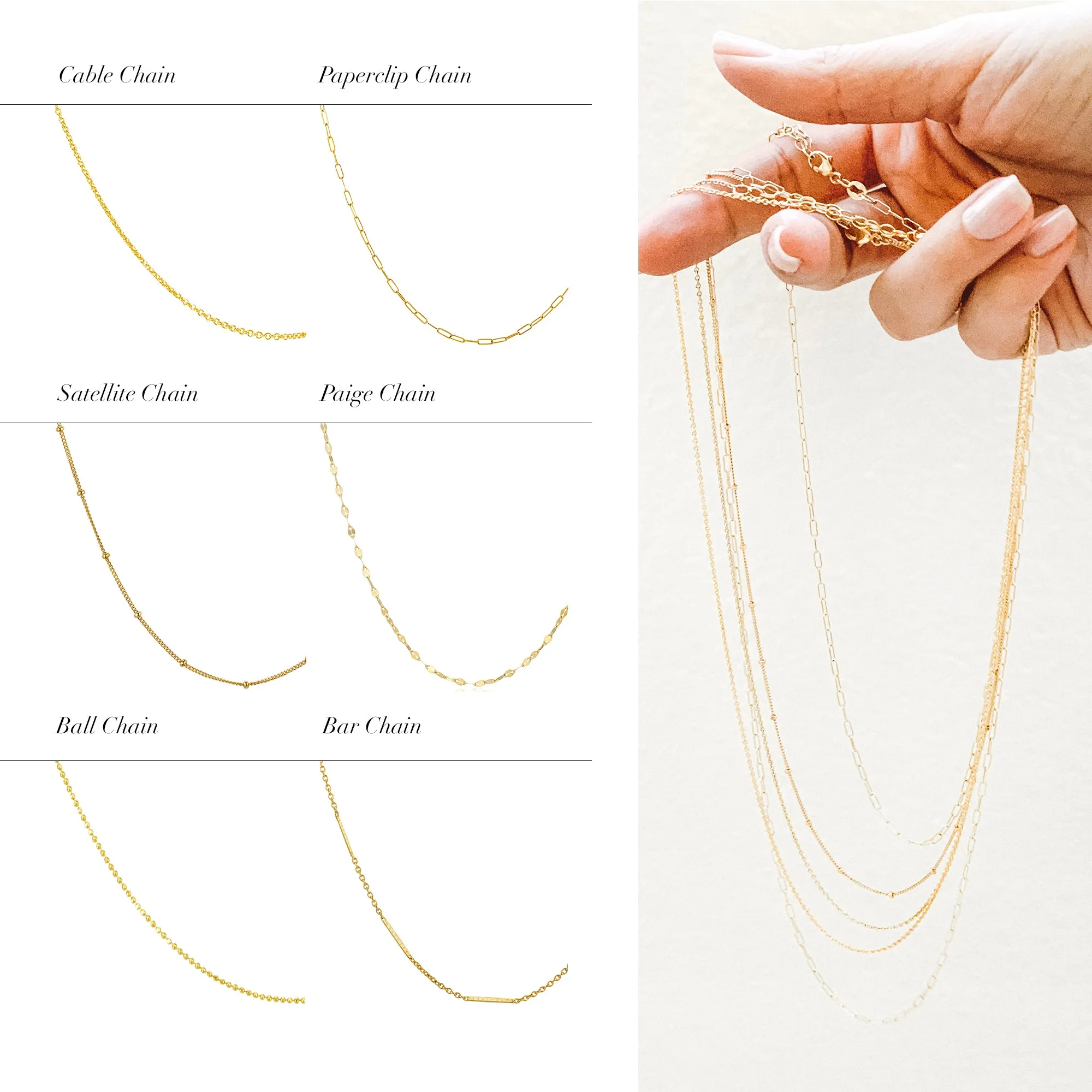 CHAINS: CABLE CHAIN-14KT GOLD sold by SARAH CHLOE product image thumbnail 3