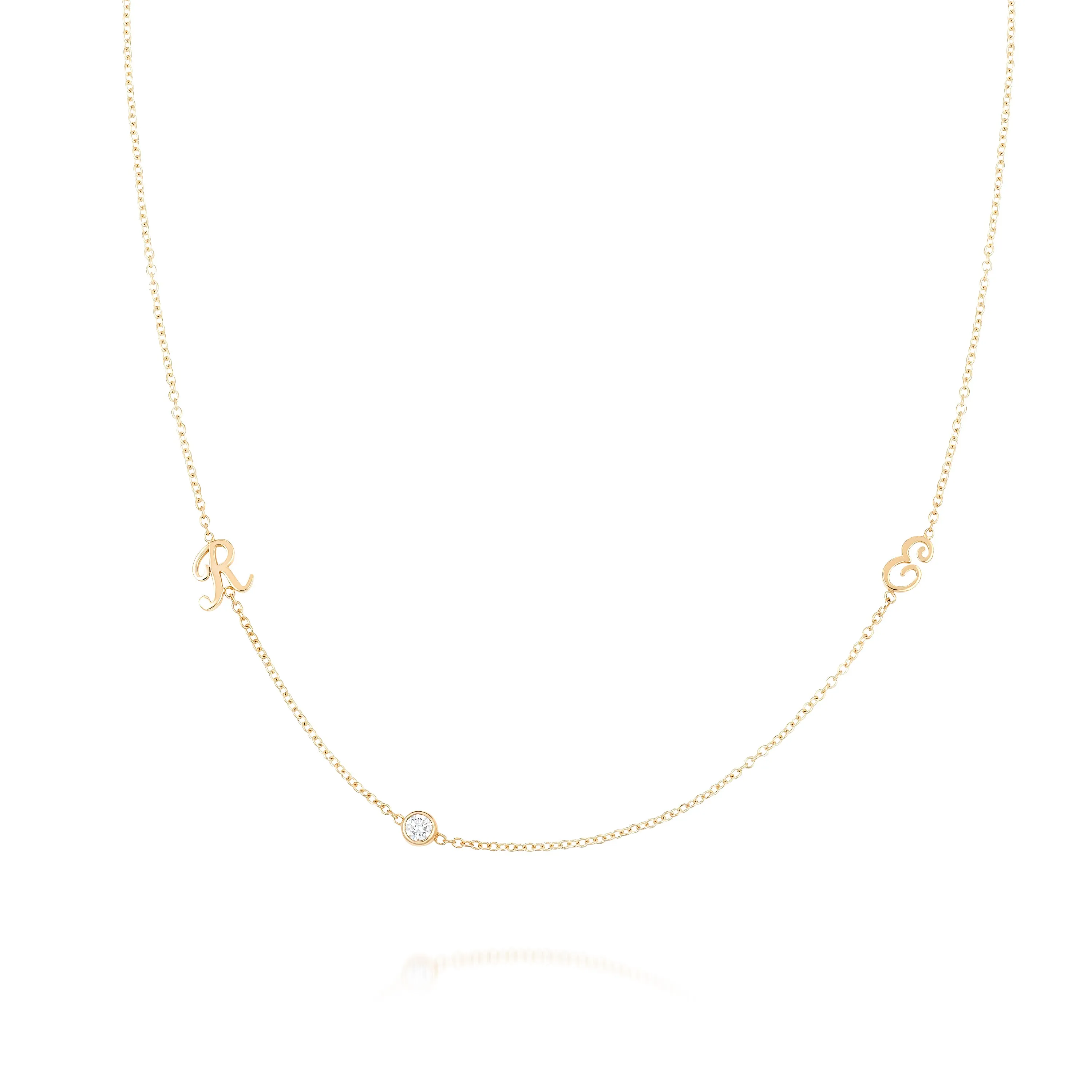 DASHA ASYMMETRIC CUSTOM NECKLACE sold by SARAH CHLOE product image thumbnail 4