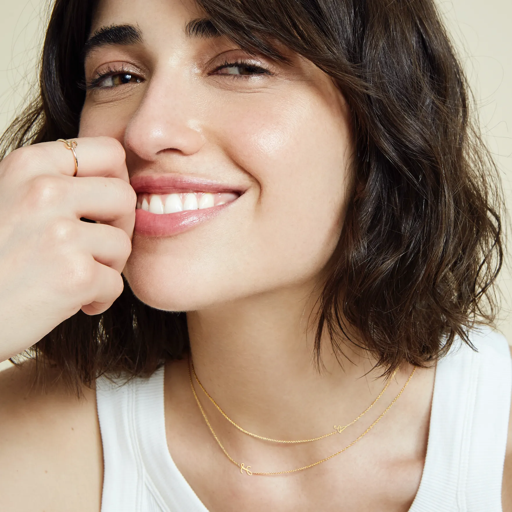 DASHA ASYMMETRIC CUSTOM NECKLACE sold by SARAH CHLOE product image thumbnail 5