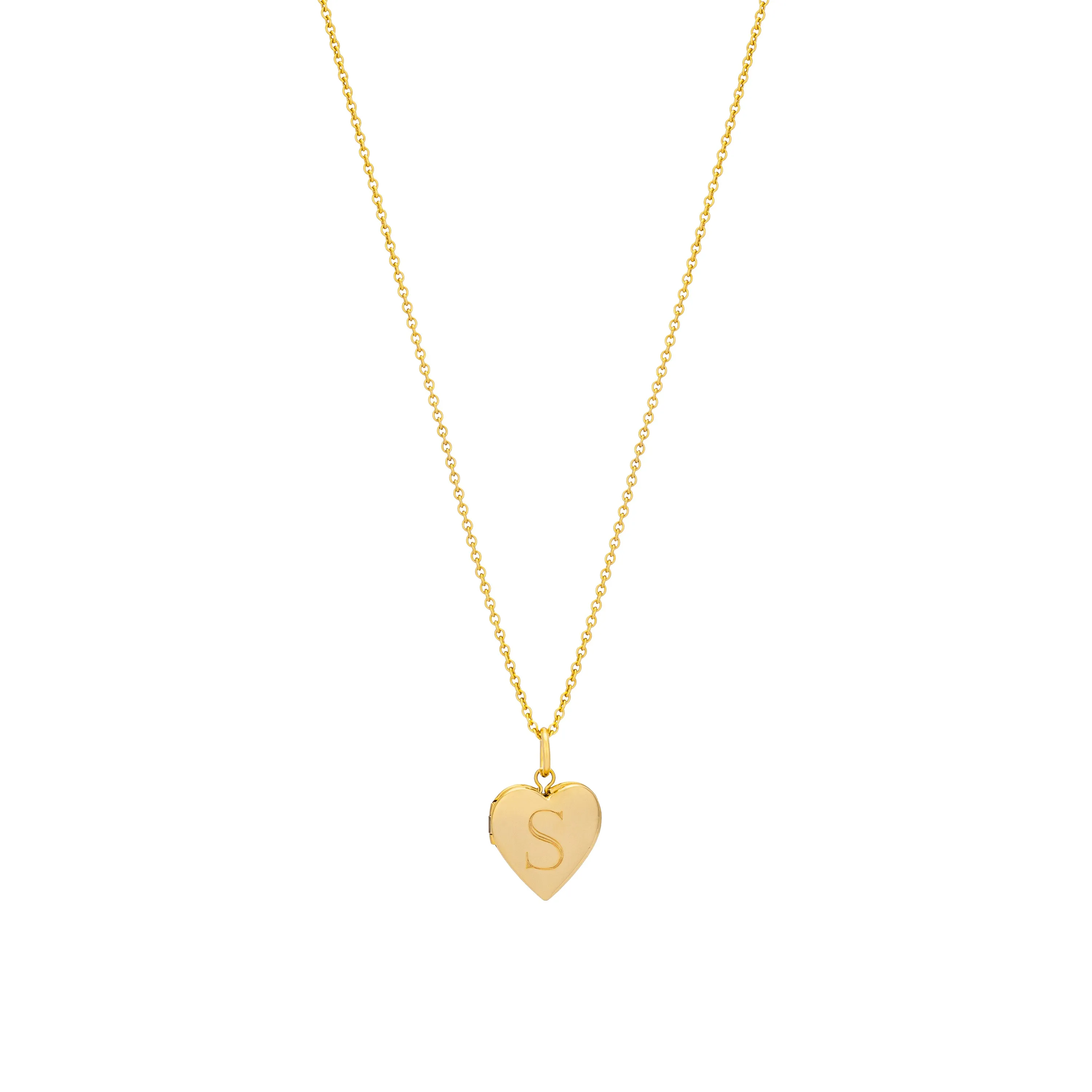 CHARLI MEDIUM HEART ENGRAVED LOCKET sold by SARAH CHLOE product image thumbnail 4