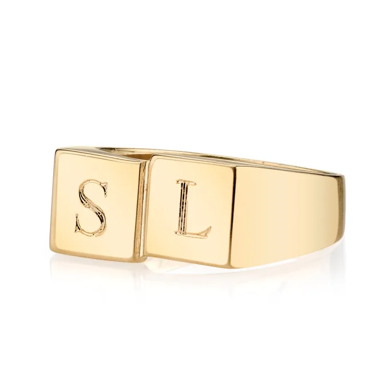 LANA DUO SIGNET RING sold by SARAH CHLOE