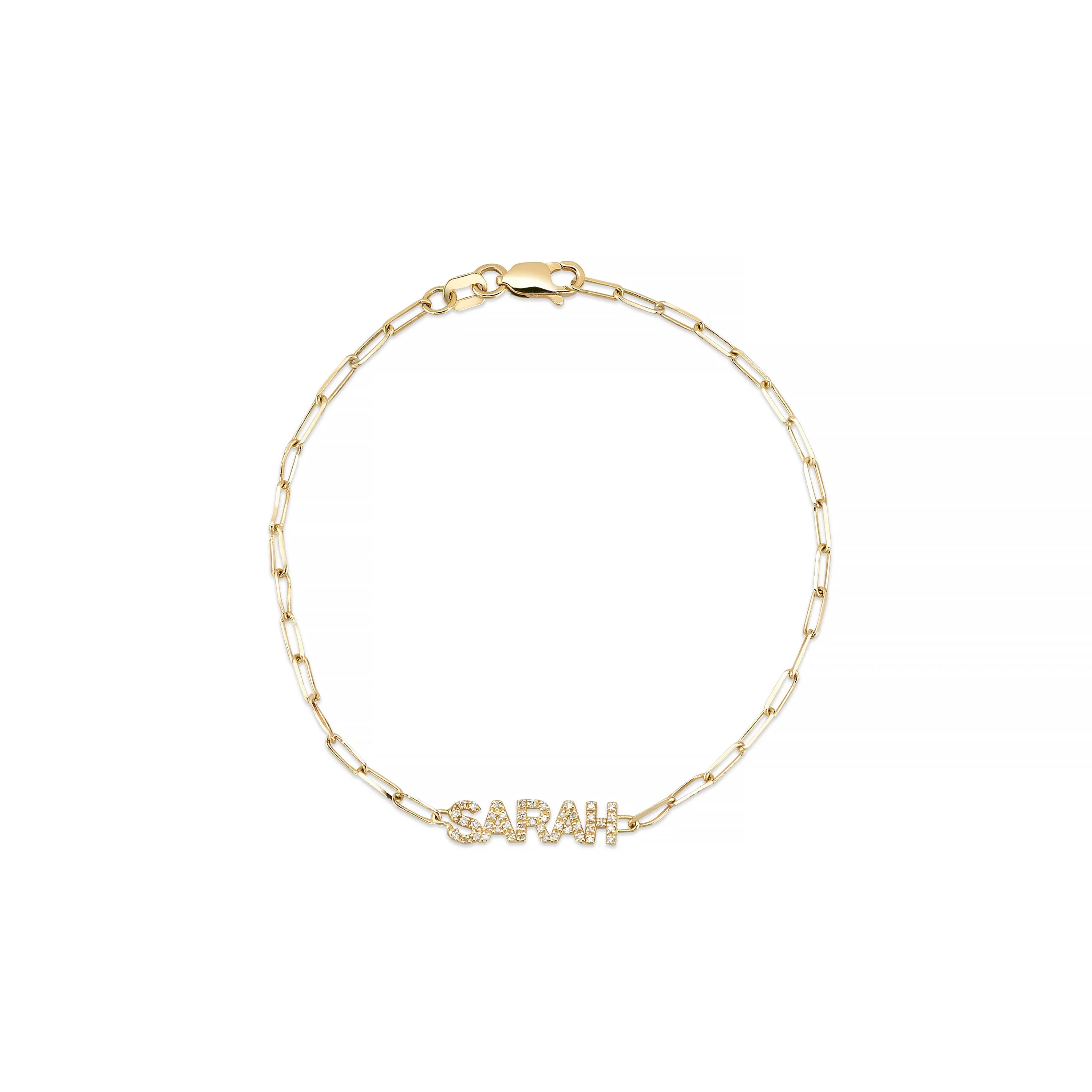 RIAVA DIAMOND NAME BRACELET sold by SARAH CHLOE