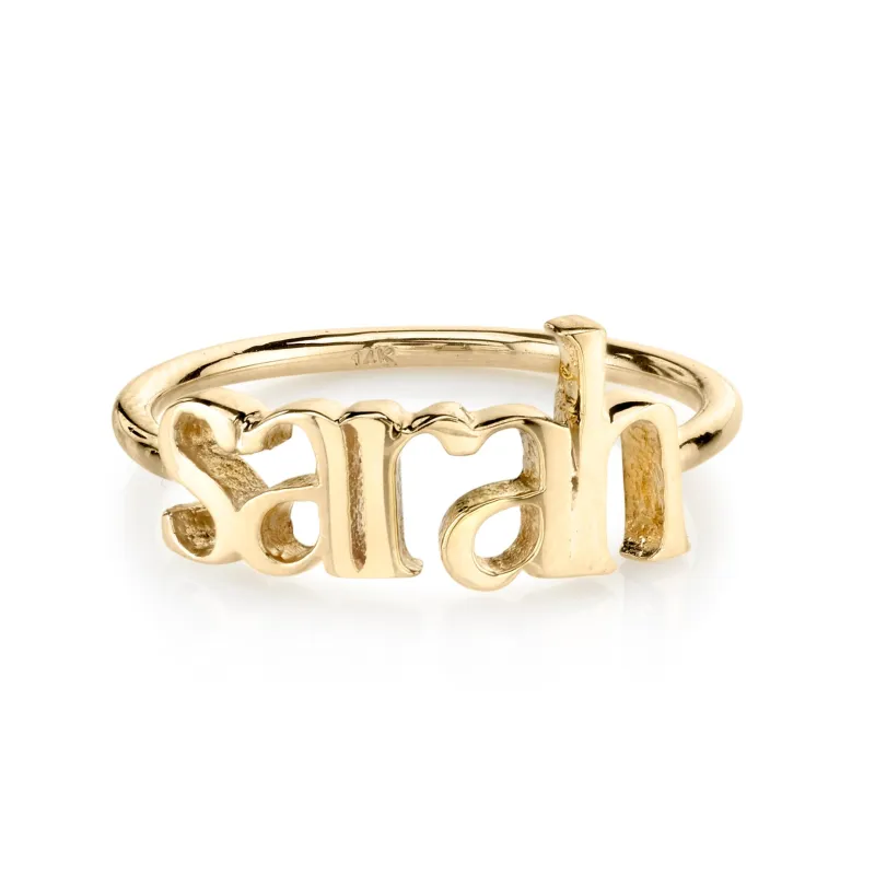 AVA BLOCK DAINTY CUSTOM RING made by SARAH CHLOE