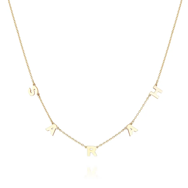 SHAYNA TEXT NECKLACE made by SARAH CHLOE