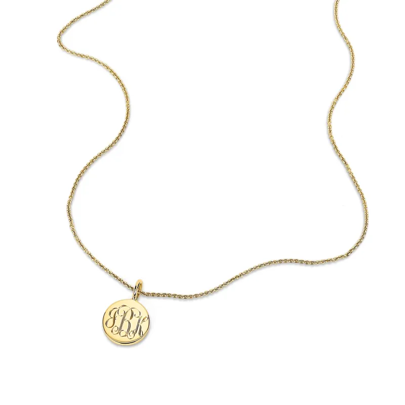 LIA ENGRAVED NECKLACE made by SARAH CHLOE