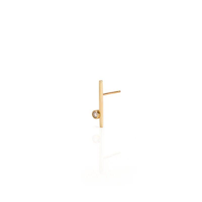 SLDA BAR EAR CLIMBER made by SARAH CHLOE