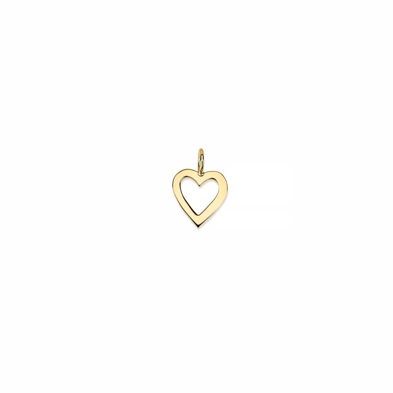 SHILOH OPEN HEART CHARM-LOOSE made by SARAH CHLOE