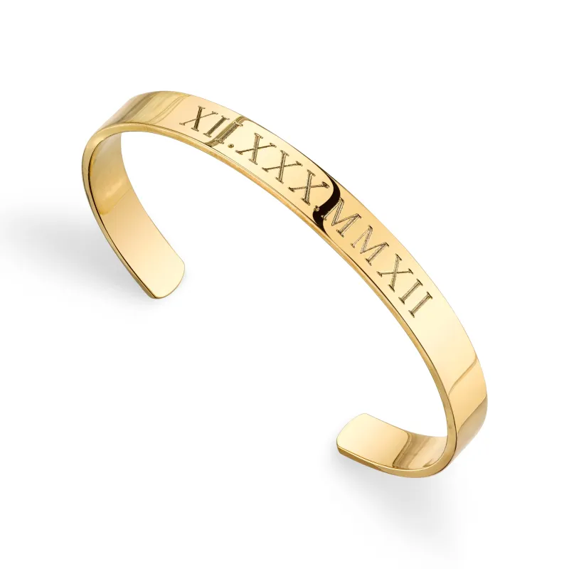 CIELA ROMAN NUMERAL BANGLE made by SARAH CHLOE