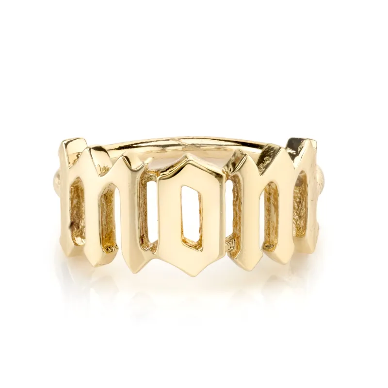 AVA GOTHIC JUMBO MOM RING made by SARAH CHLOE