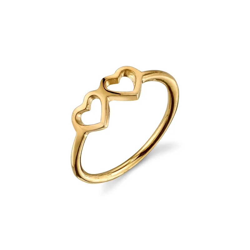 LOVE COUNT® STACKABLE RING - 2 HEARTS made by SARAH CHLOE