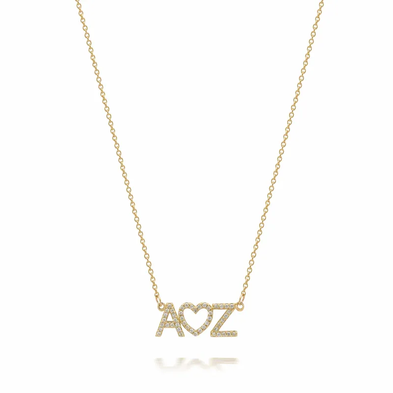 RIAVA DIAMOND DUO DIAMOND NECKLACE made by SARAH CHLOE