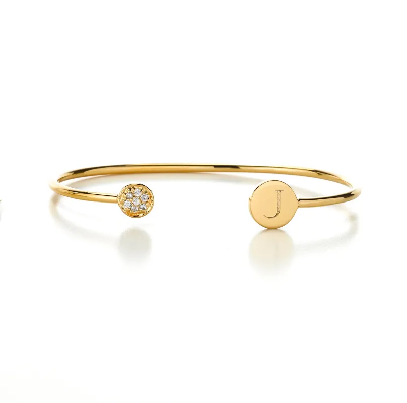 ELLE JOLIE DIAMOND BANGLE made by SARAH CHLOE
