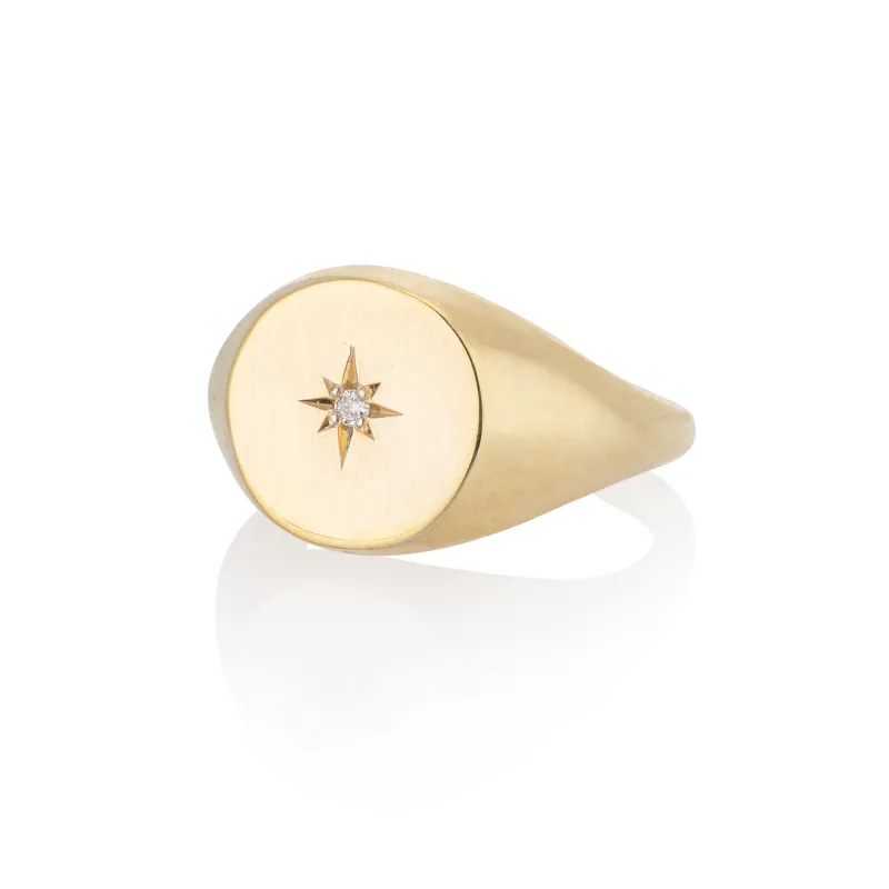 ALANA PINKY SIGNET RING made by SARAH CHLOE