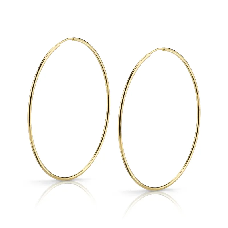 INFINITY HOOP EARRINGS made by SARAH CHLOE