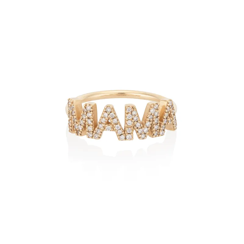 RIAVA DIAMOND MAMA RING made by SARAH CHLOE