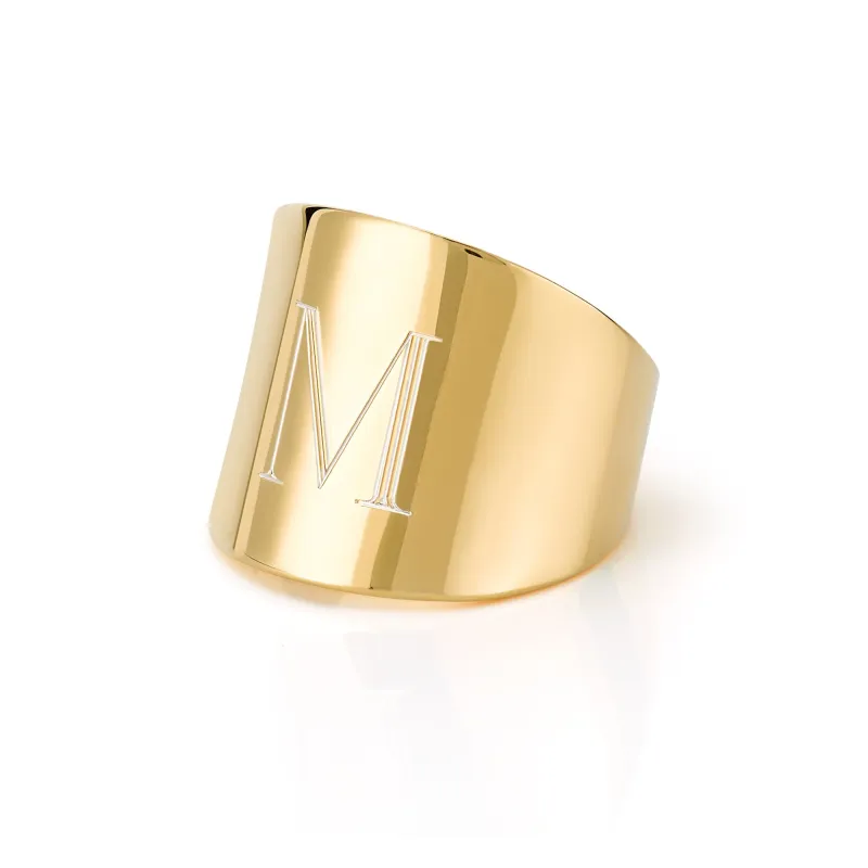 LANA CIGAR SIGNET RING made by SARAH CHLOE