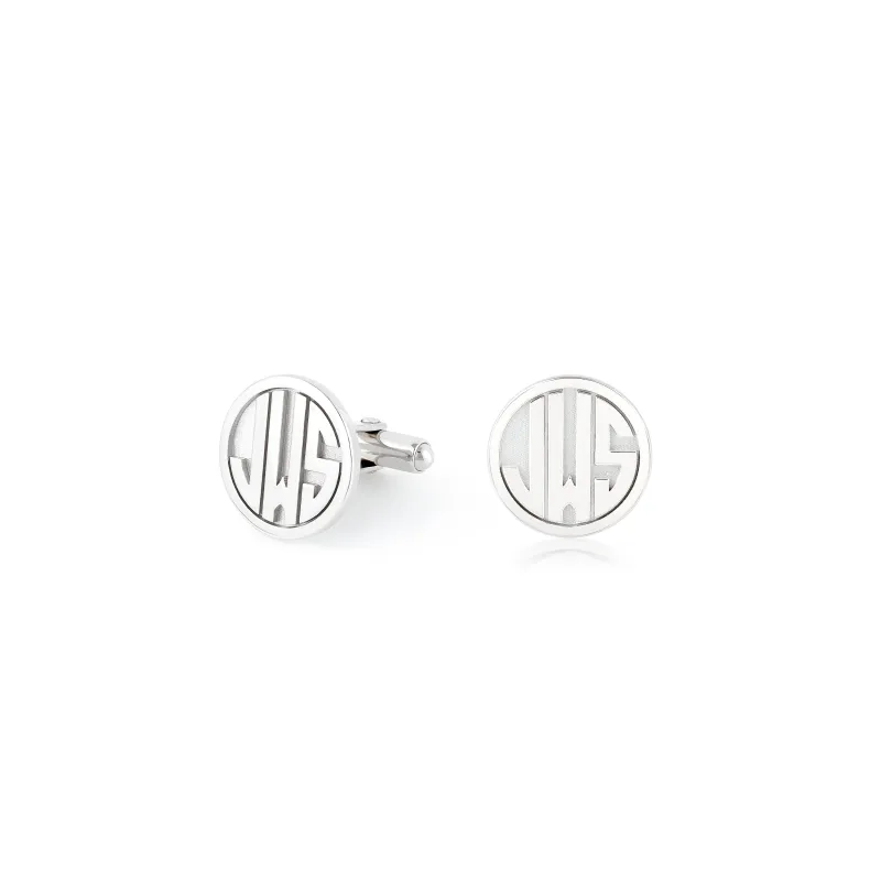 KIYLA MONOGRAM CUFFLINKS made by SARAH CHLOE