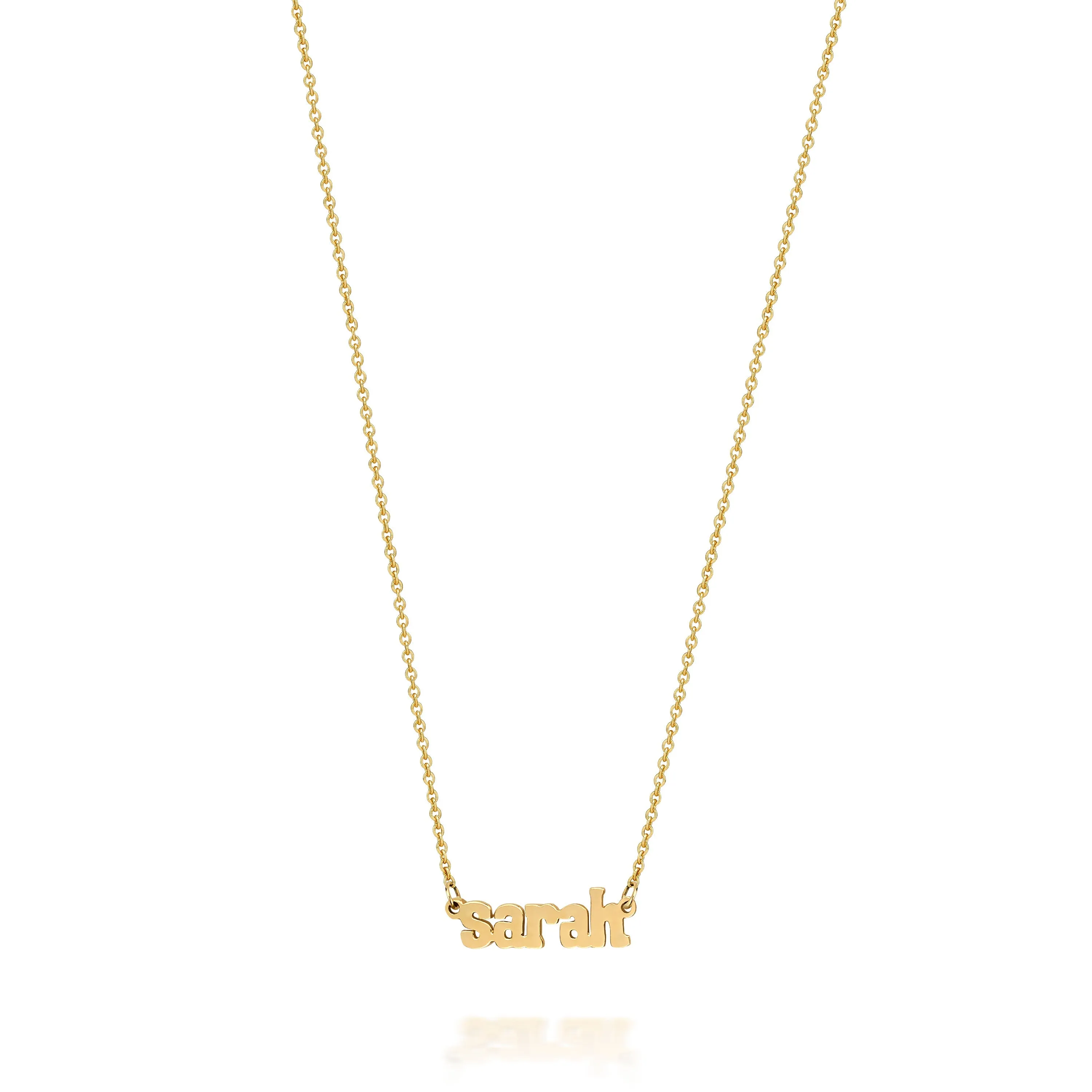 AVA TRADITIONAL BLOCK NAME NECKLACE sold by SARAH CHLOE