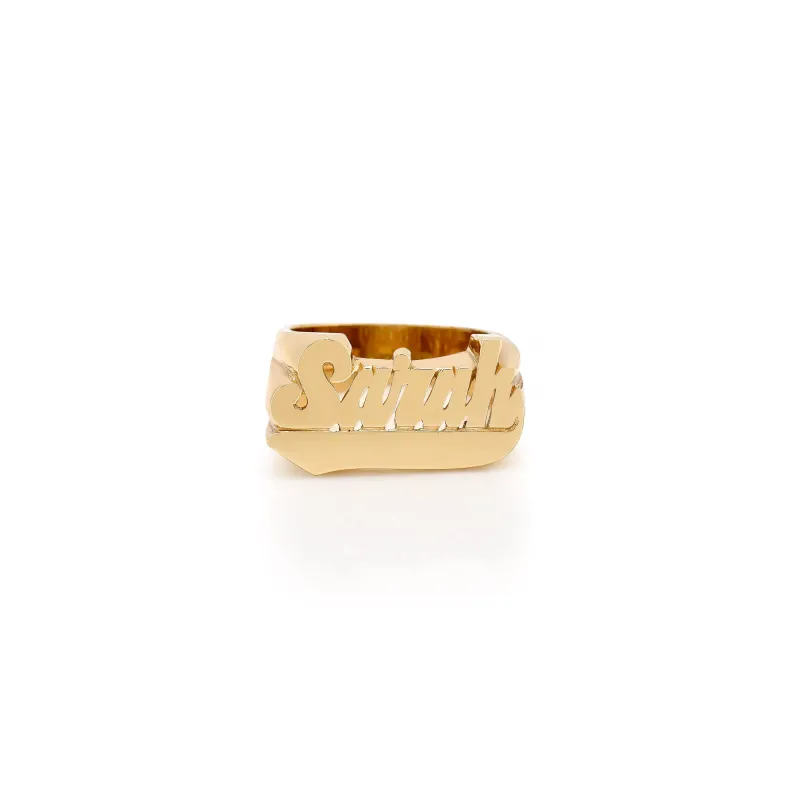 ANYA NAME RING made by SARAH CHLOE
