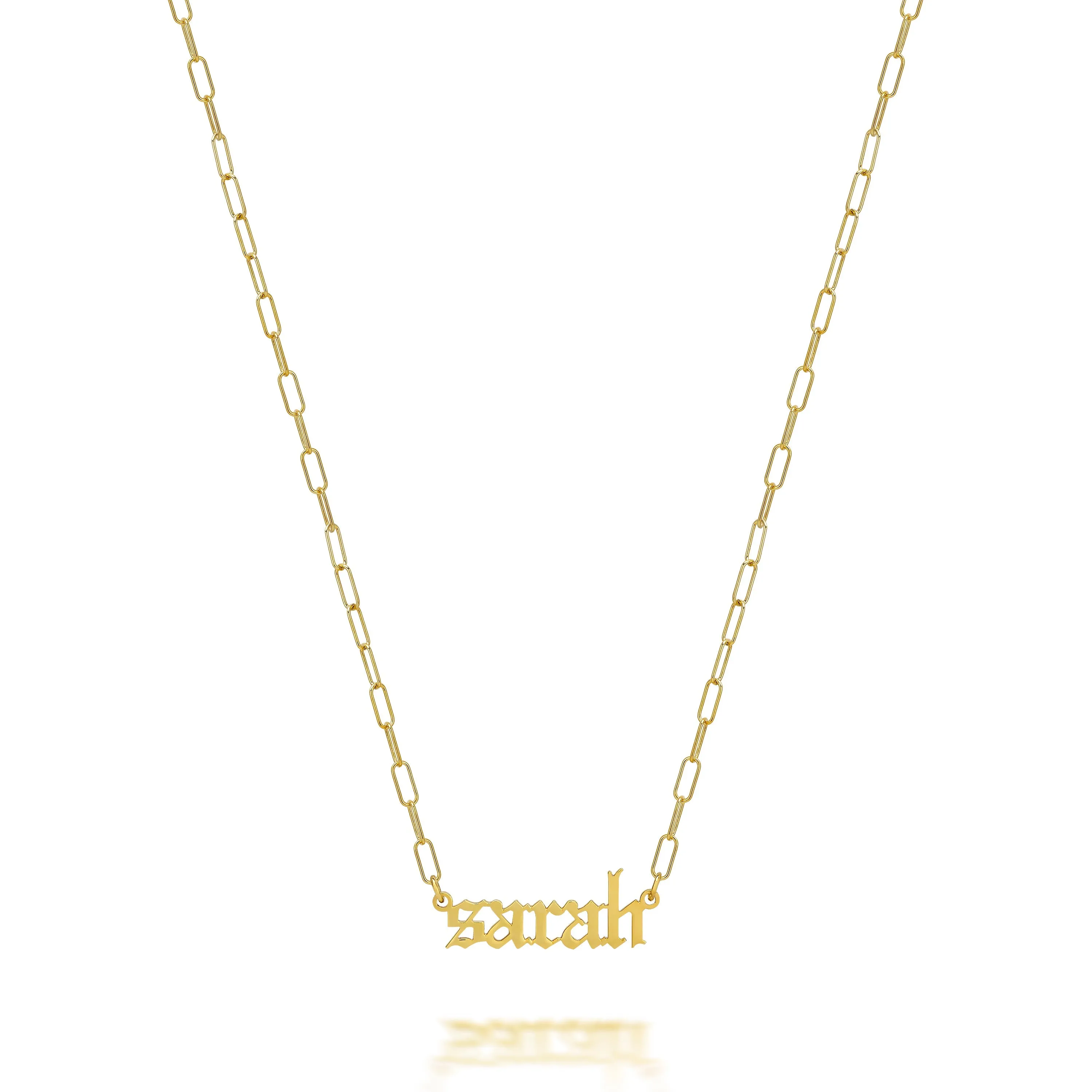 AVA GOTHIC NAME NECKLACE sold by SARAH CHLOE