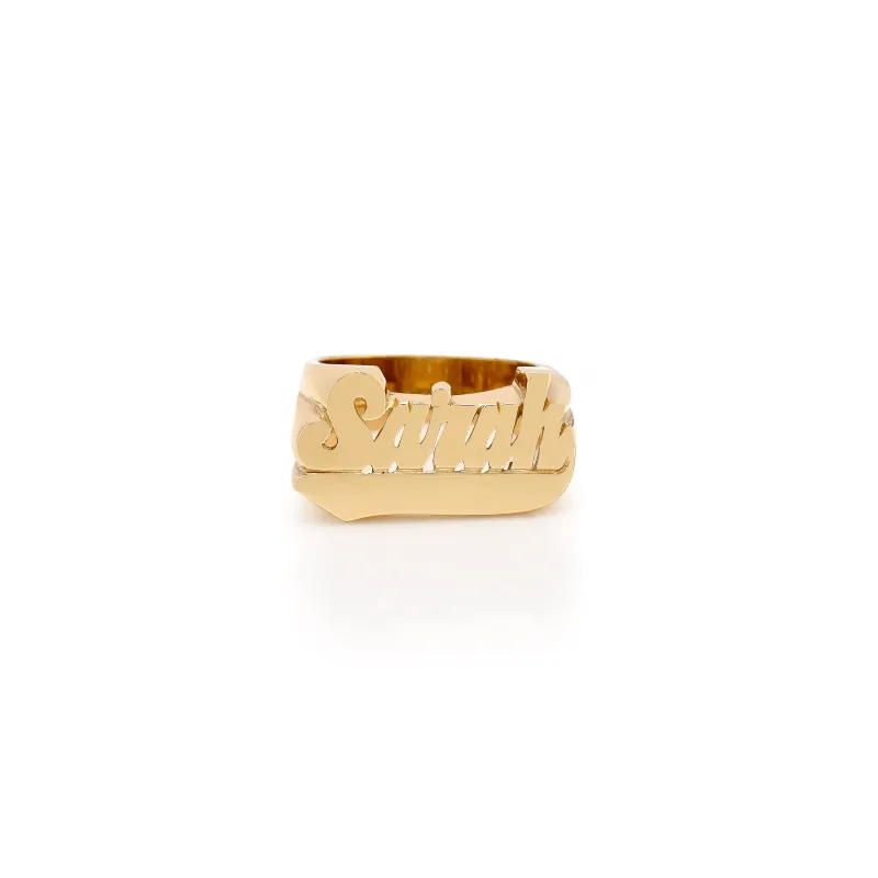 ANYA NAME RING made by SARAH CHLOE