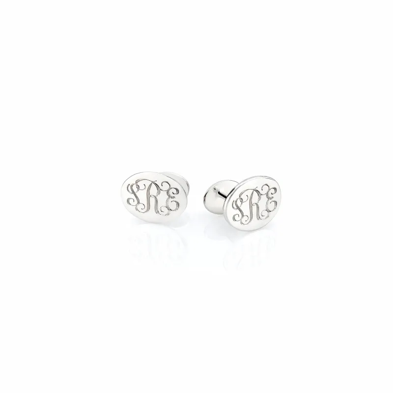 HOMME-OVAL CUFFLINKS made by SARAH CHLOE