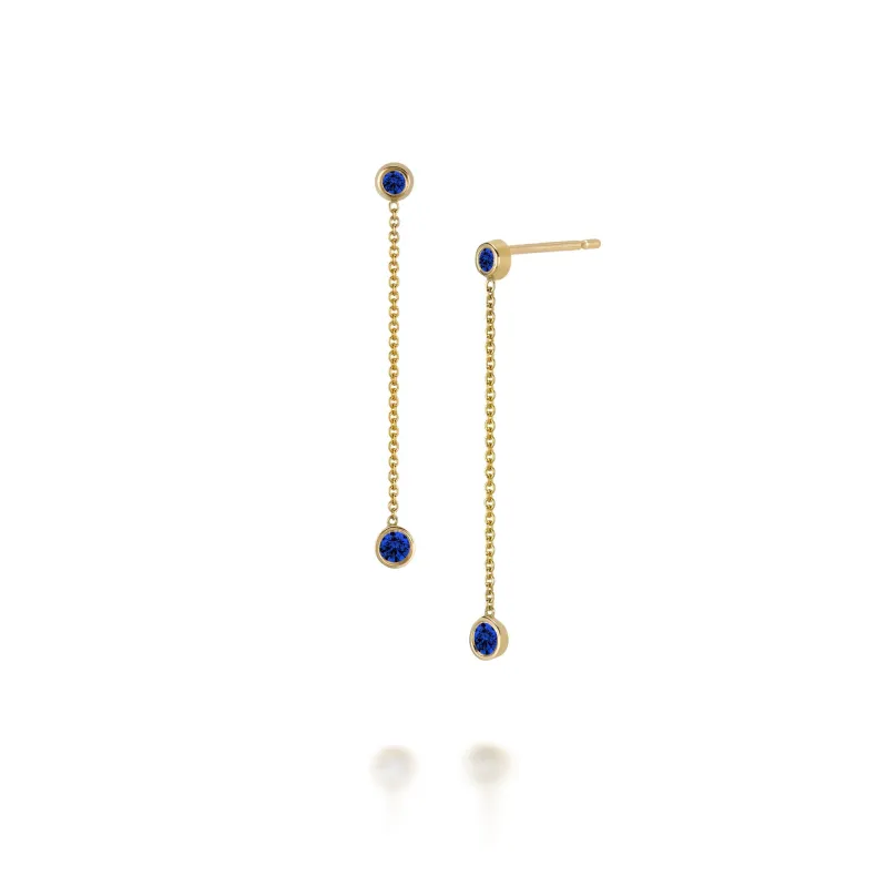 SLDA BIRTHSTONE DROP EARRINGS made by SARAH CHLOE