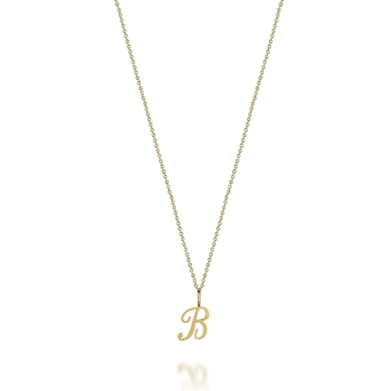 AMELIA SCRIPT INITIAL NECKLACE made by SARAH CHLOE