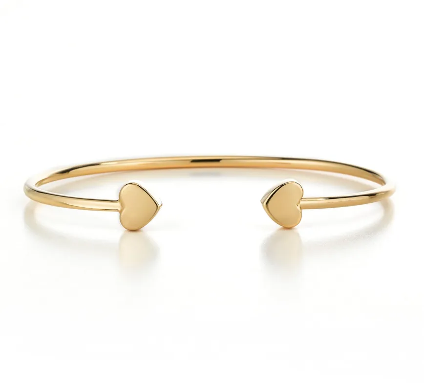 LILY HEART BANGLE made by SARAH CHLOE