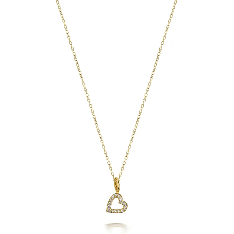 LOVE COUNT DIAMOND HEART NECKLACE made by SARAH CHLOE