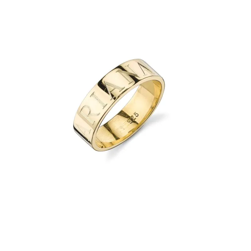 CIELA ENGRAVED RING BAND made by SARAH CHLOE