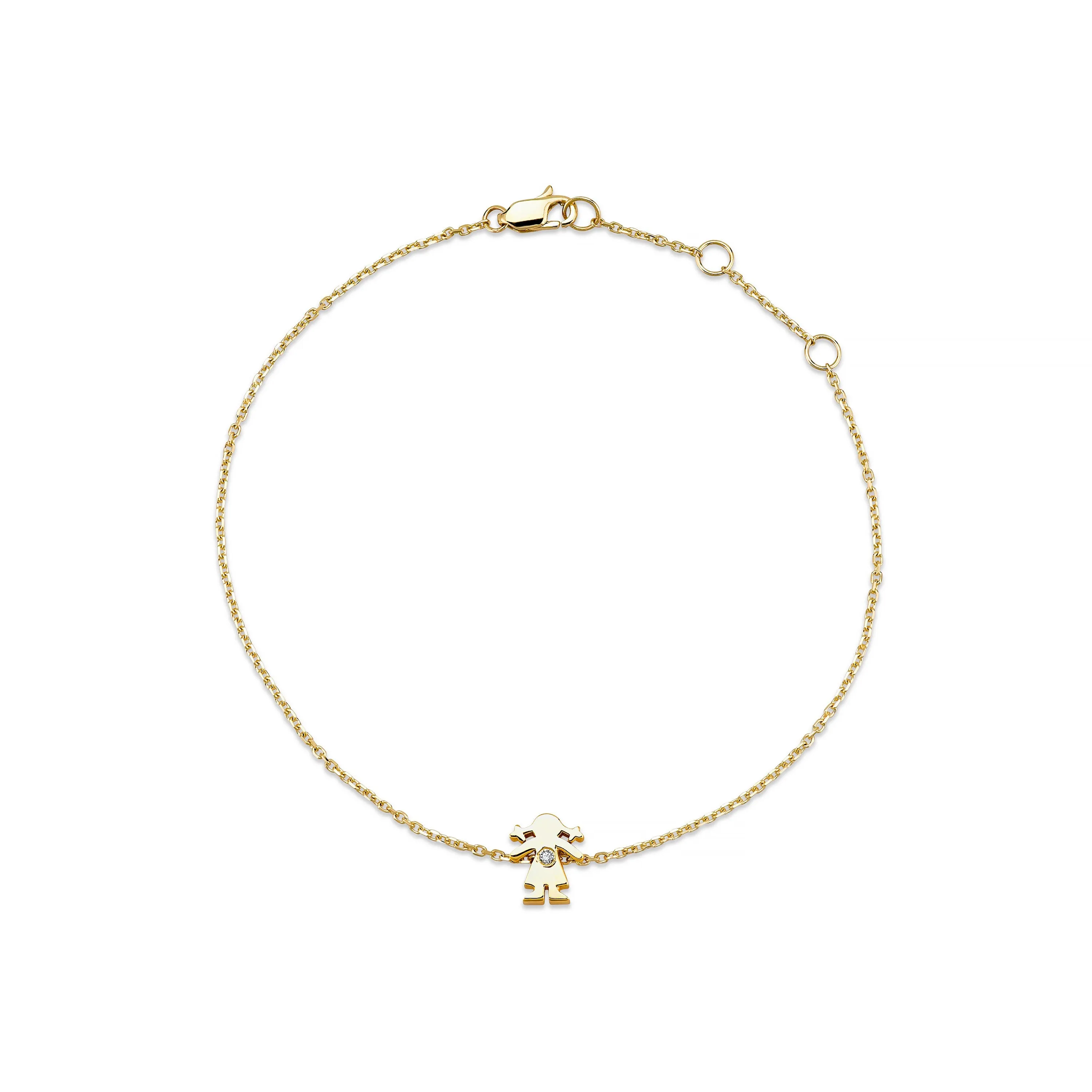BEBE GIRL & BOY SILHOUETTE BRACELET sold by SARAH CHLOE
