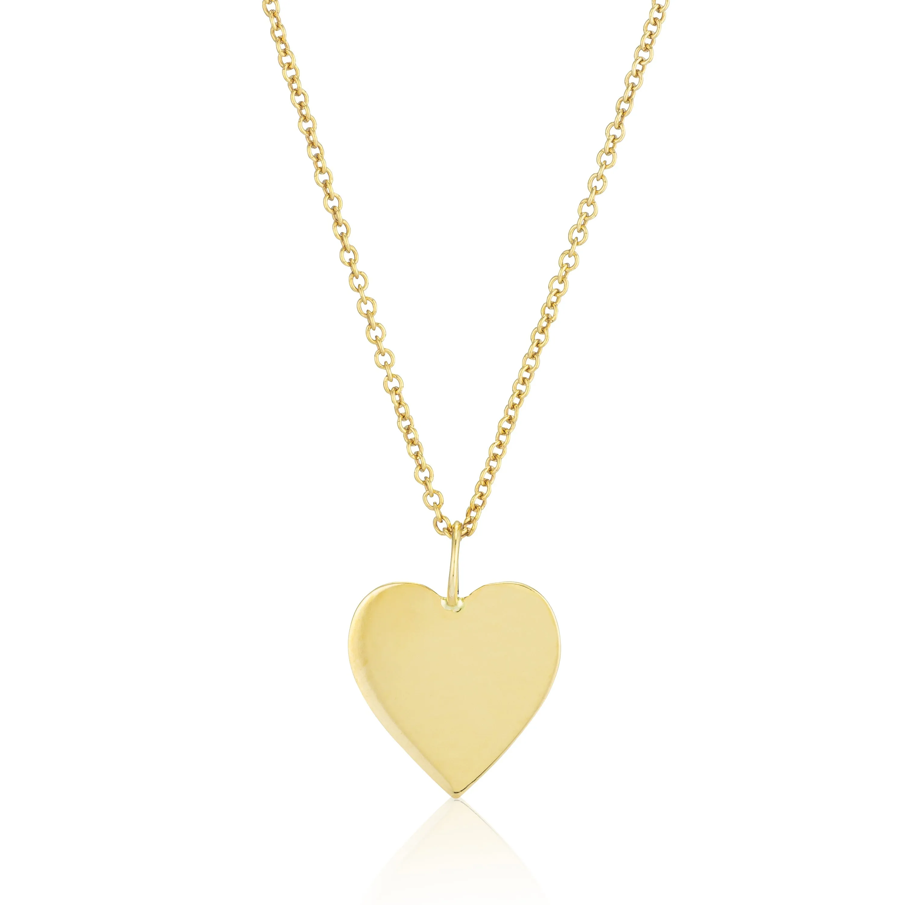 CHARMING- LILY SOLID HEART PENDANT sold by SARAH CHLOE