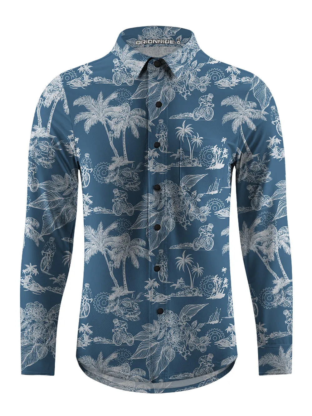 Orionride Passionate Island Men's Stretchy Breathable Long Sleeve Gravel Shirt sold by Orionride