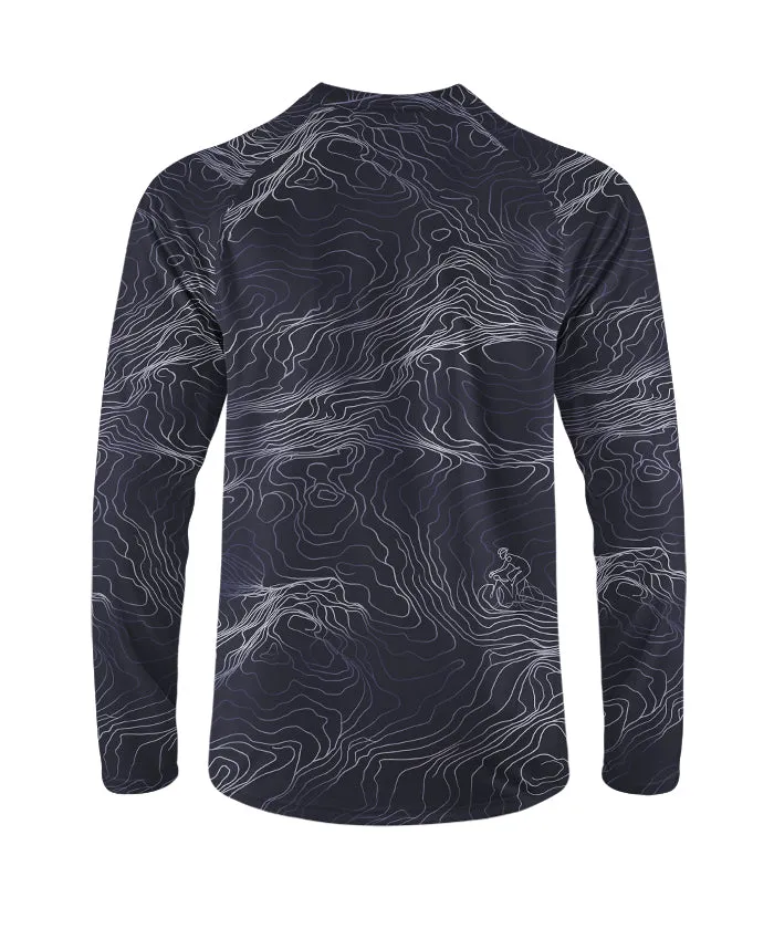Orionride Rugged Contours Long Sleeve Downhill Jersey sold by Orionride product image thumbnail 3