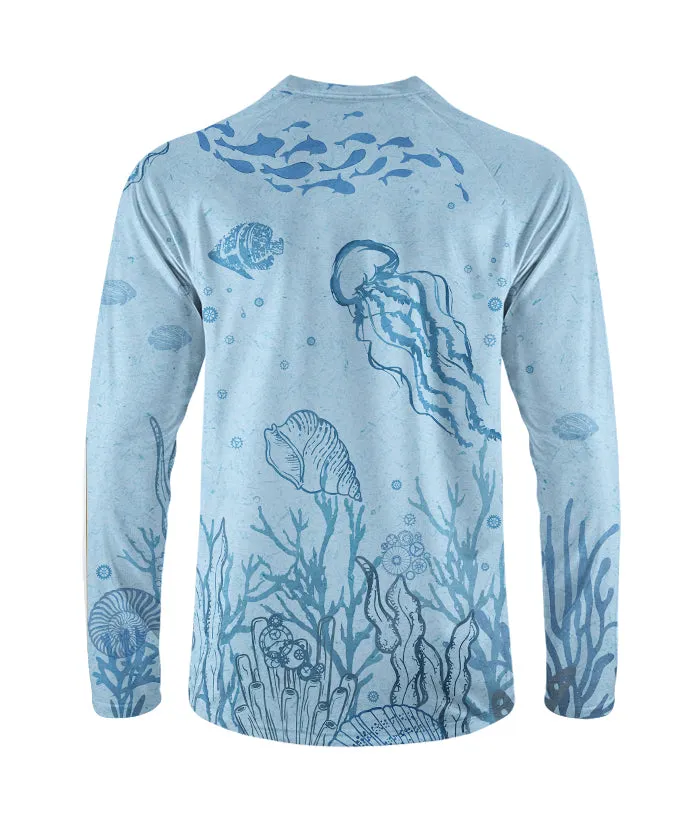 Orionride Ocean Jellyfish Long Sleeve Downhill Jersey sold by Orionride product image thumbnail 3